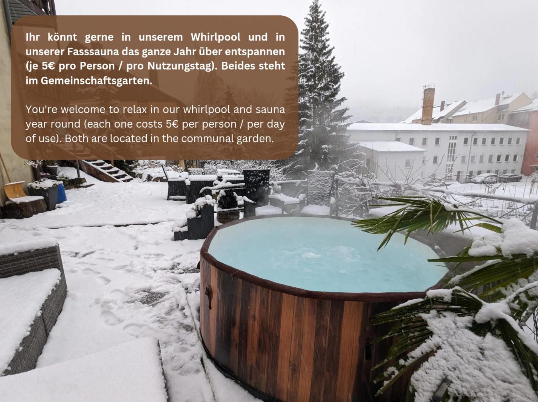 Famzi - Urlaubsmagie - Familienwohnung Mit Gemeinschaftsgarten, -Sauna & -Pool Зебниц Экстерьер фото